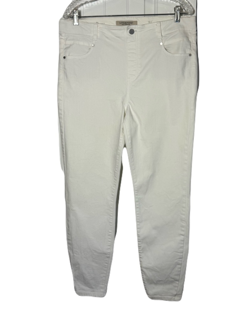 Liverpool White High-Rise Stretch Jeans